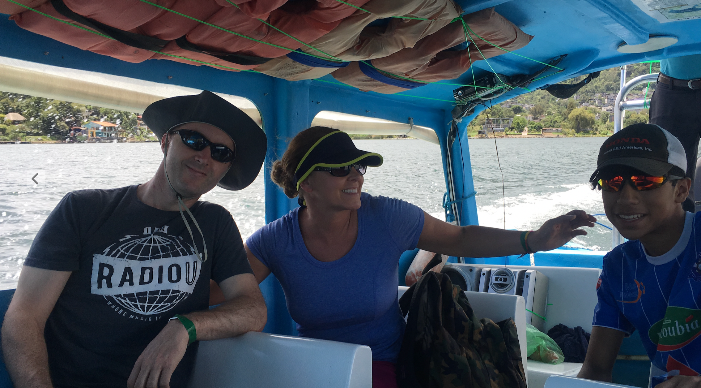 It is easy to meet new friends when traveling on the public boats around Lake Atitlan.