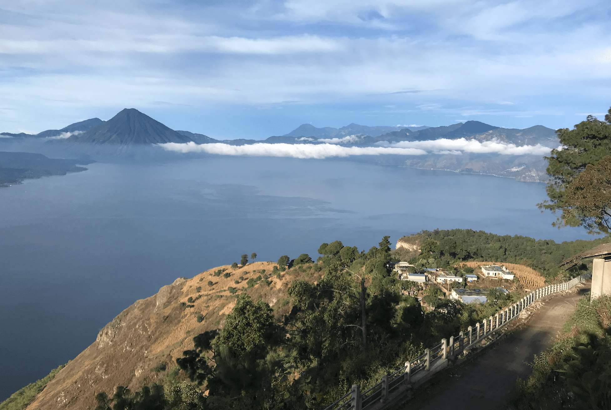 Amazing Lake Atitlan as seen from Mendez mirador.